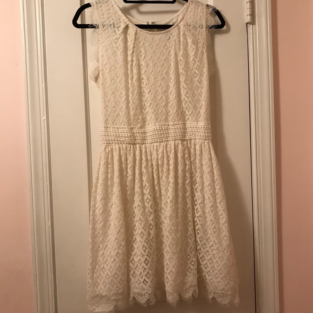Lace effect Spring/Summer sleeveless dress